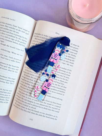 Pink Nutcracker Acrylic Bookmark
