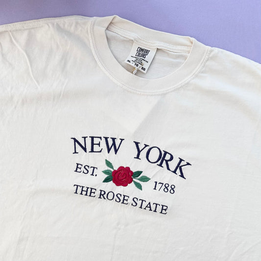 New York The Rose State T-shirt (Ivory)