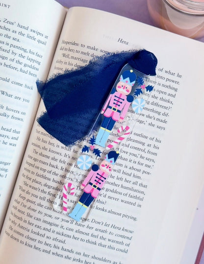Pink Nutcracker Acrylic Bookmark