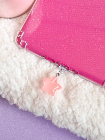 Glow in the Dark Coral Star e-Reader Charm