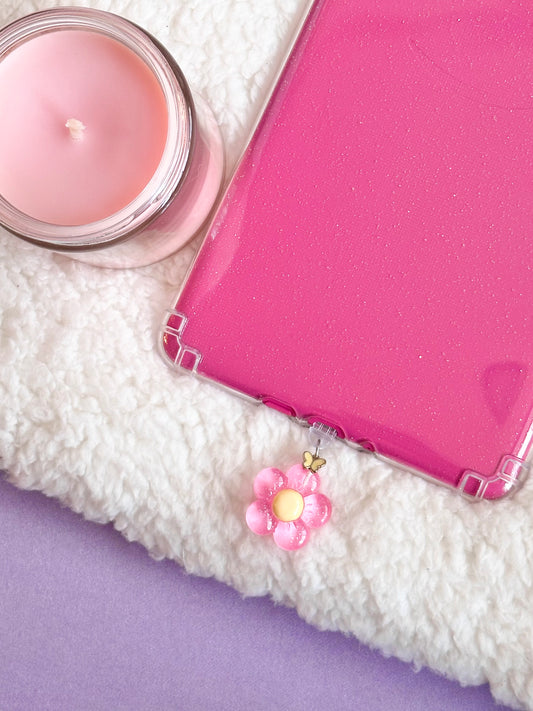 Pink Daisy e-Reader Charm