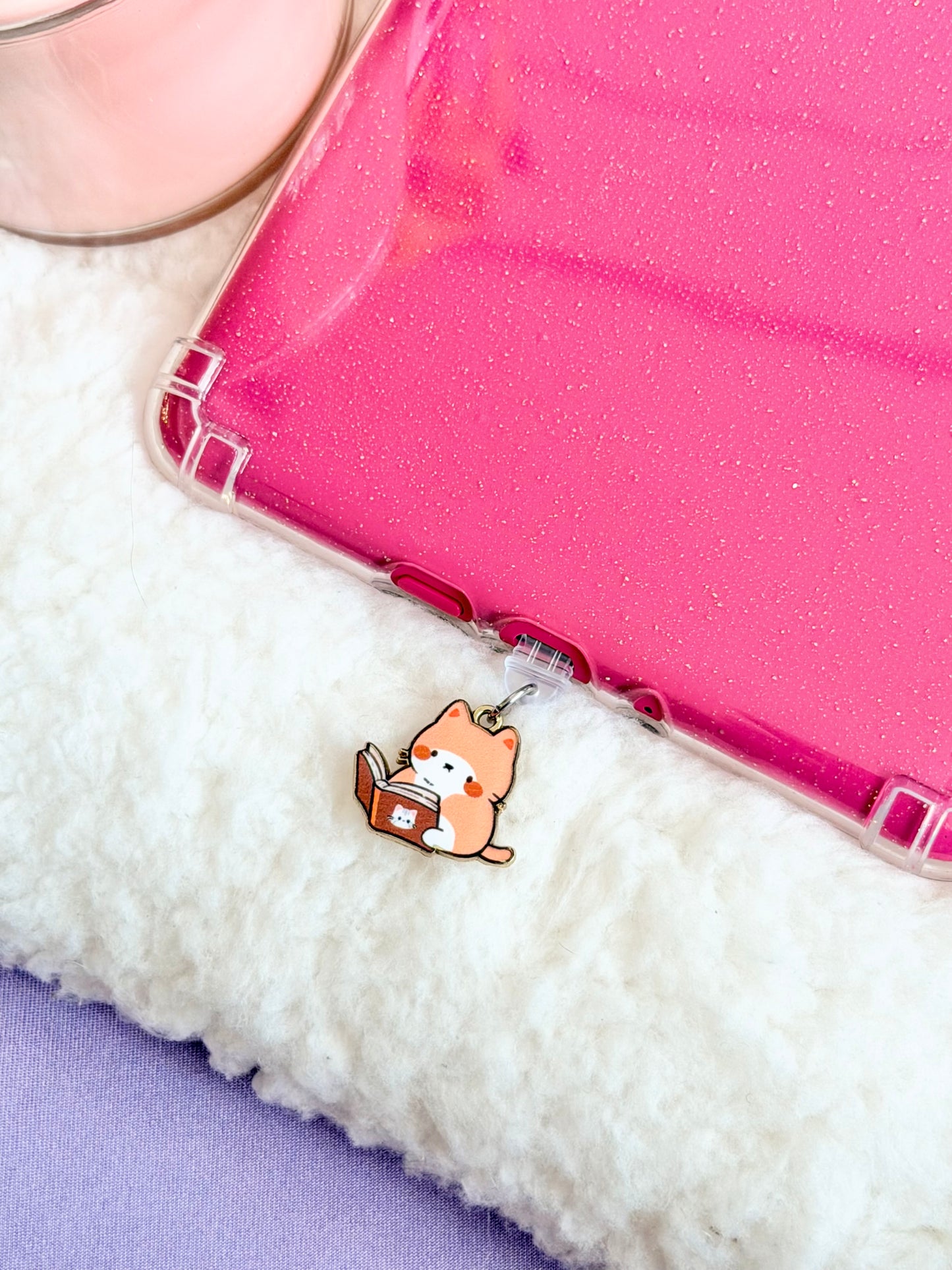 Cats Reading e-Reader Charm