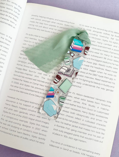 Winter Reads Acrylic Bookmark