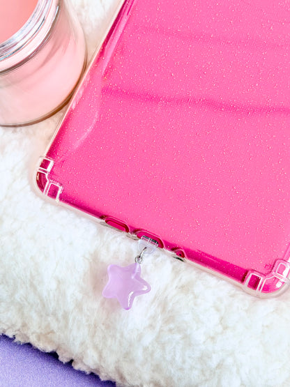 Glow in the Dark Purple Star e-Reader Charm