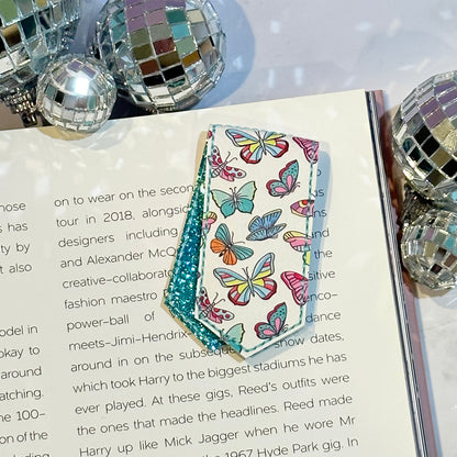 Blue Butterflies Magnetic Bookmark