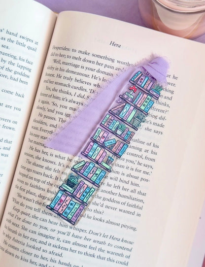 Pastel Bookshelf Acrylic Bookmark