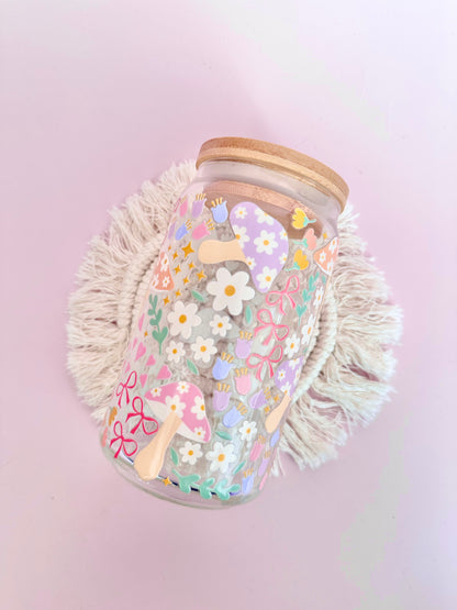 Mushie Garden Field Glass Cup