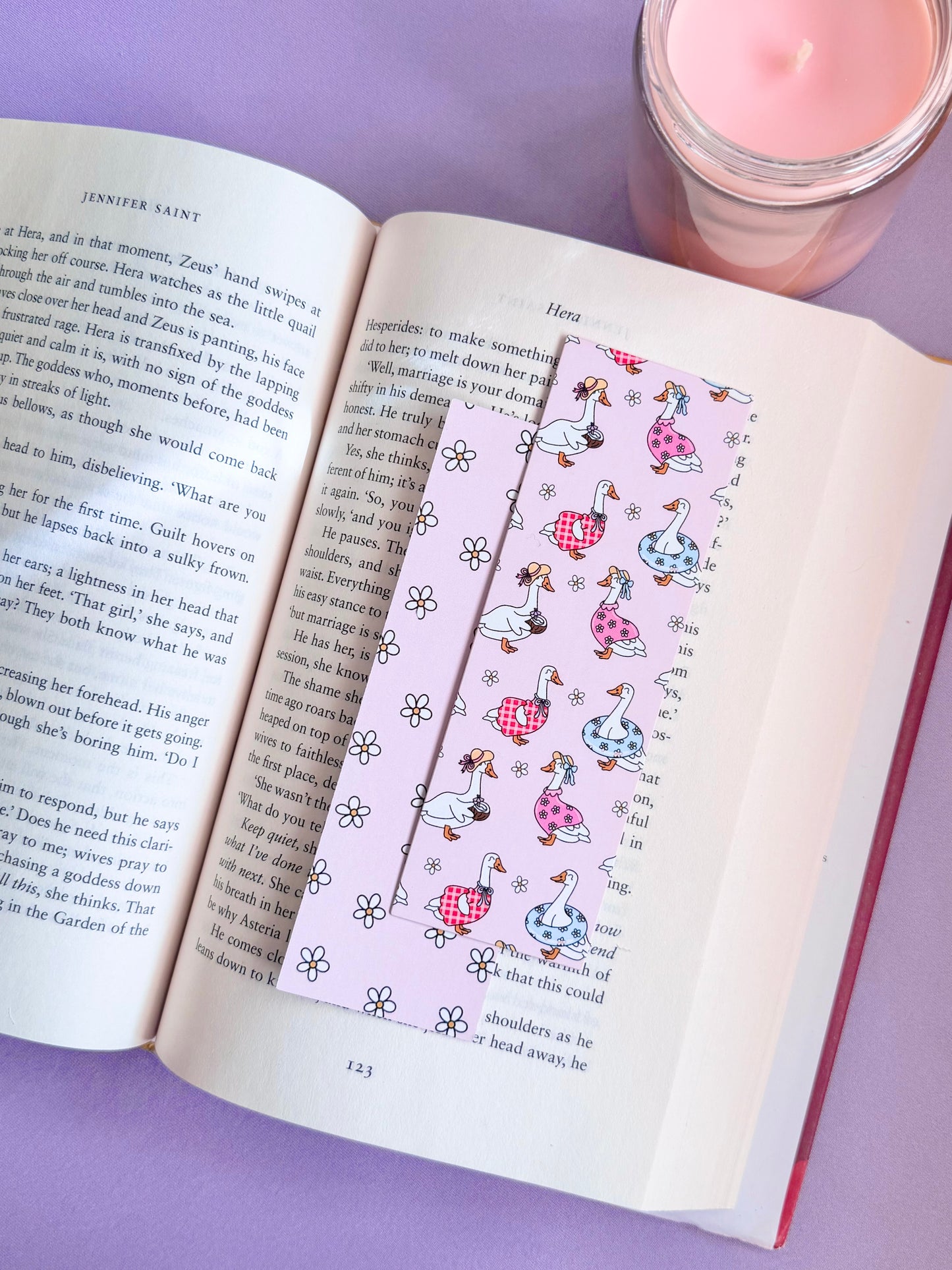 Summer Duckies Paper Bookmark