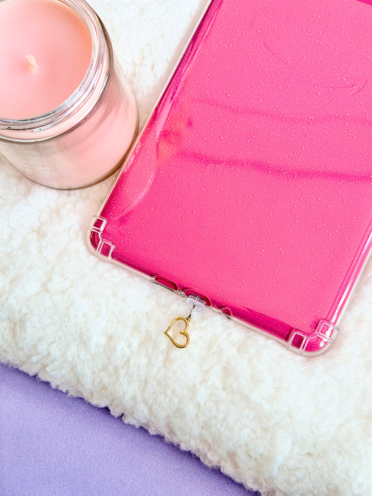 Gold Heart e-Reader Charm