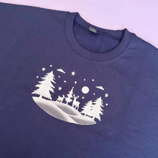 Winter Scene Crewneck Sweater