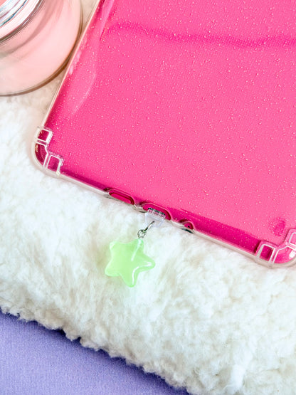 Glow in the Dark Green Star e-Reader Charm