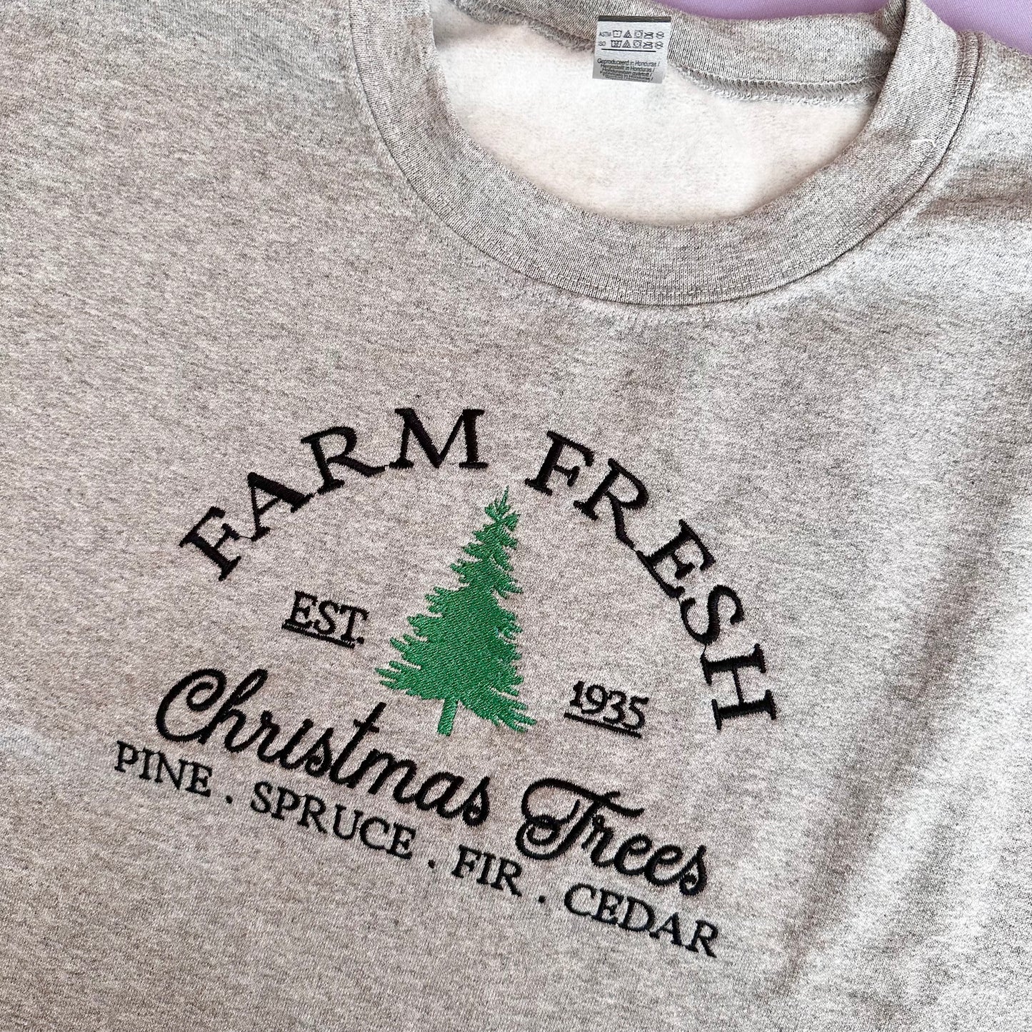 Fresh Farm Trees Crewneck Sweater