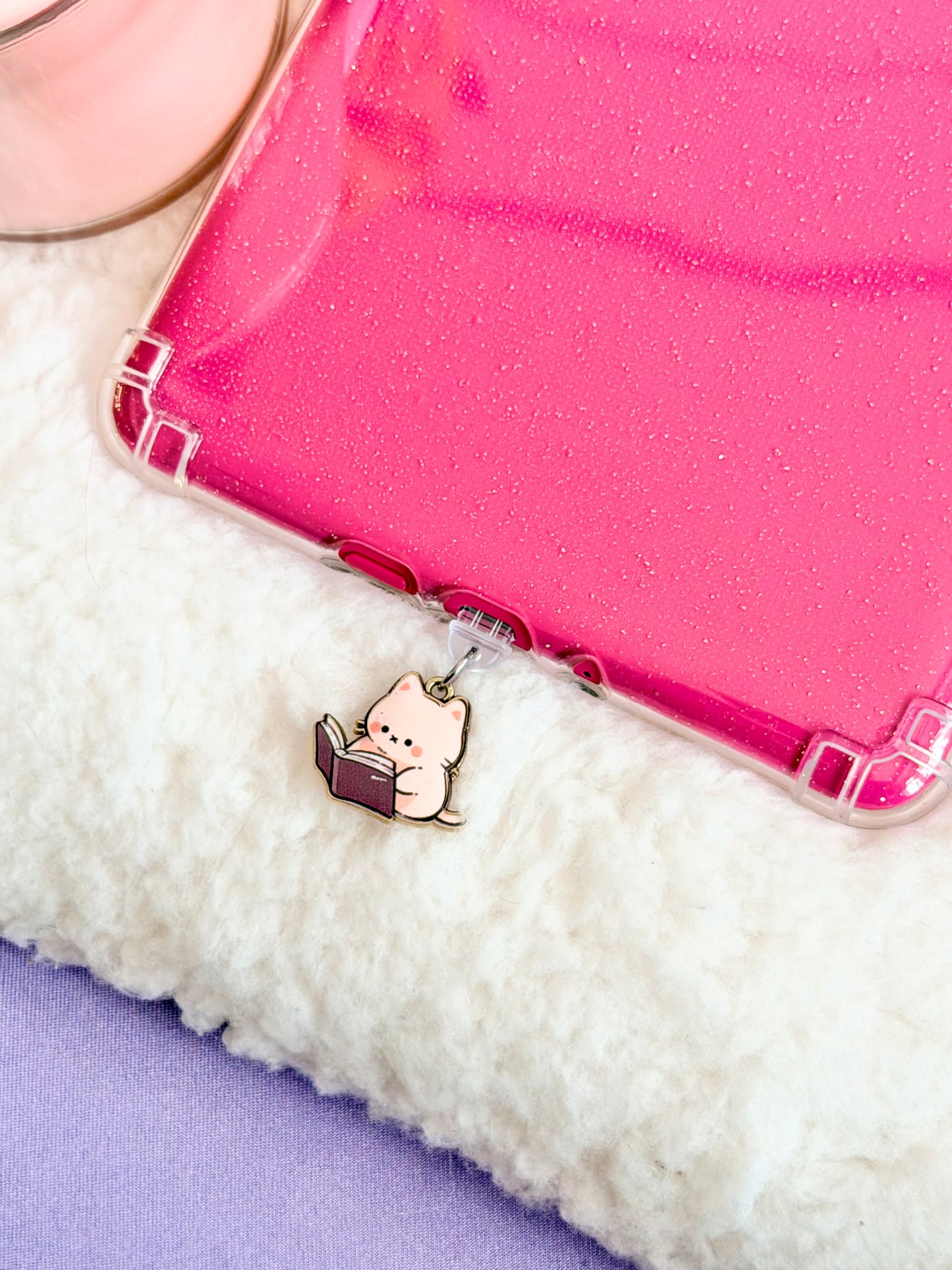 Cats Reading e-Reader Charm