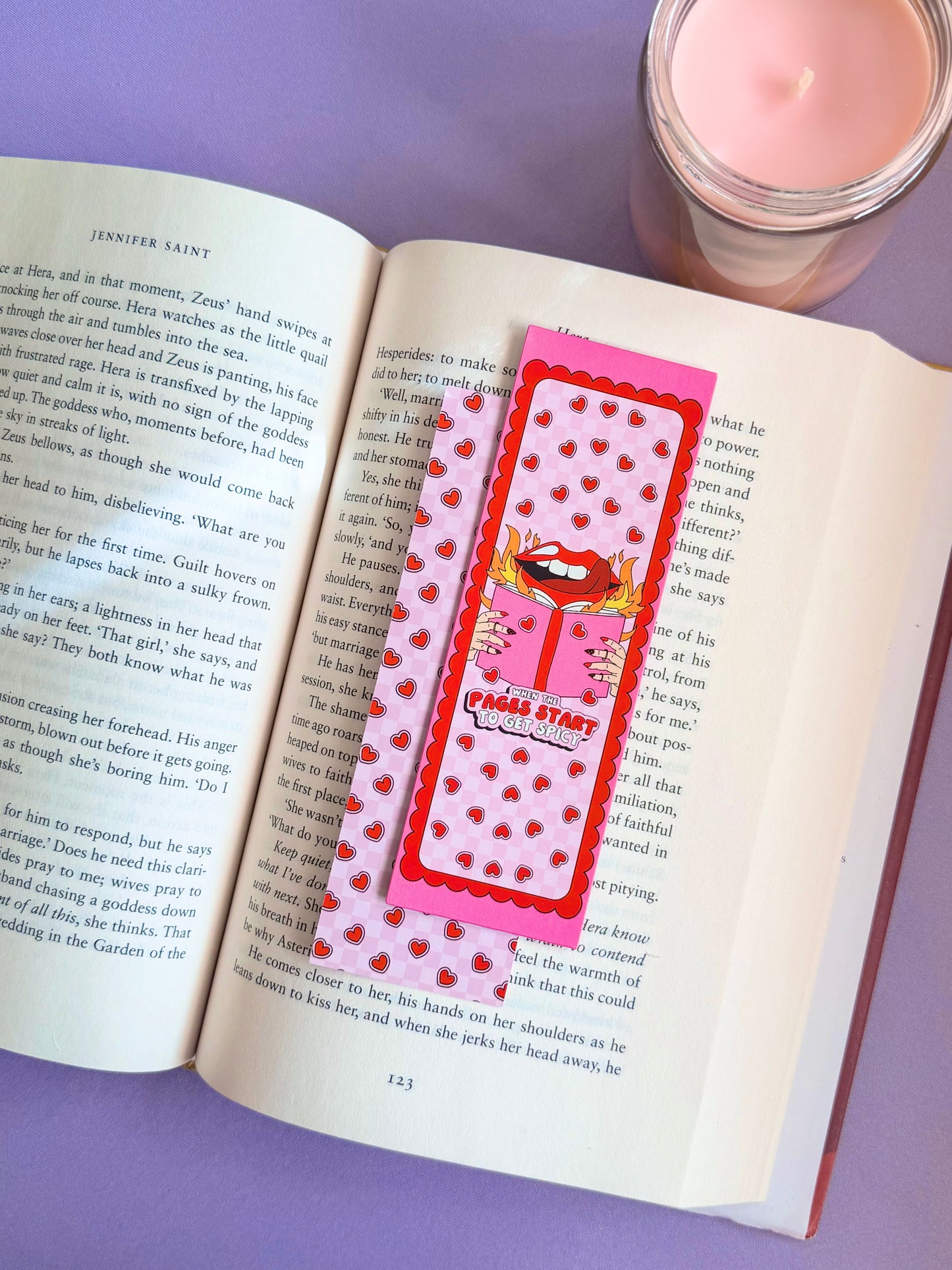 When The Pages Get Spicy Paper Bookmark