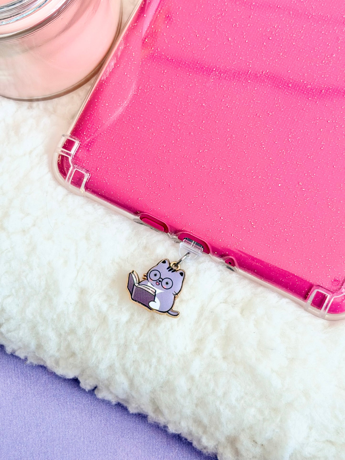 Cats Reading e-Reader Charm