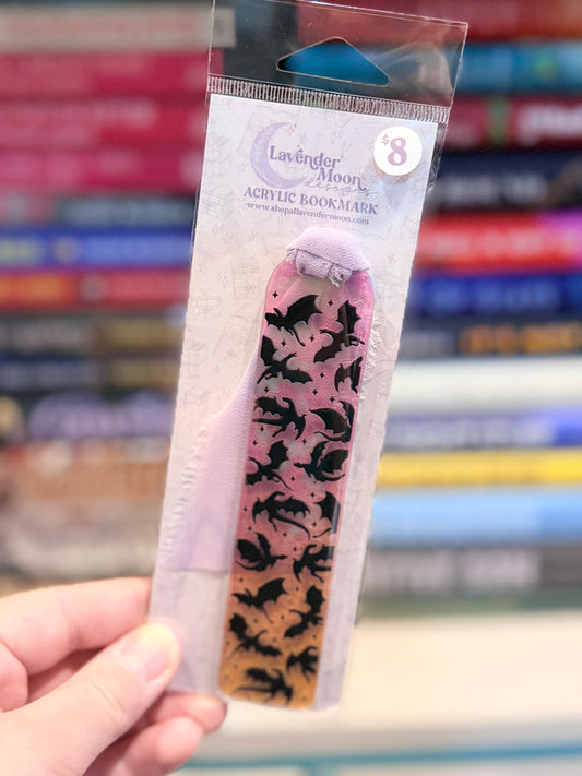 Black Dragons Iridescent Acrylic Bookmark