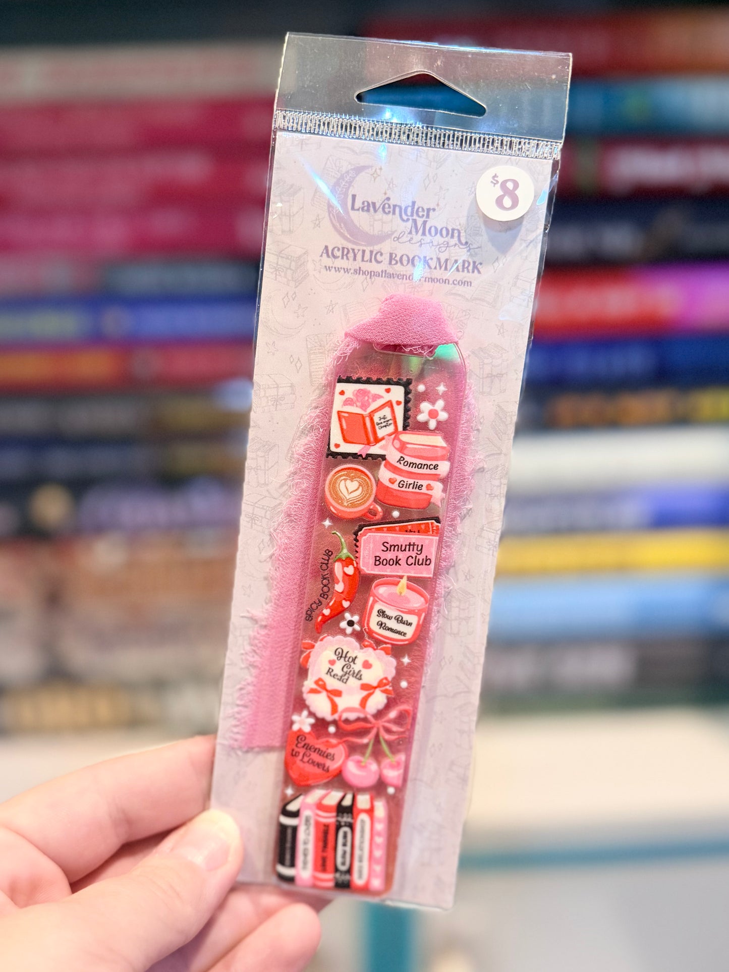 Smutty Book Club Iridescent Acrylic Bookmark