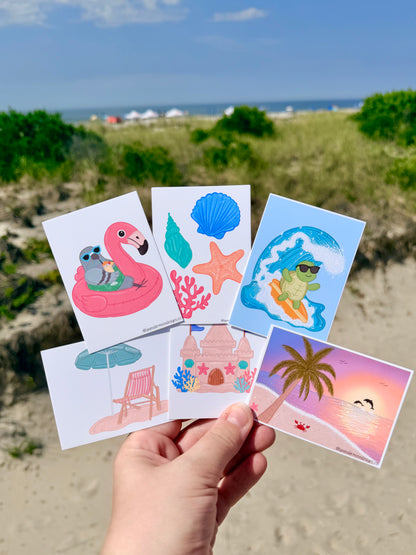 Summer Collection Mini Art Prints - Set of 6