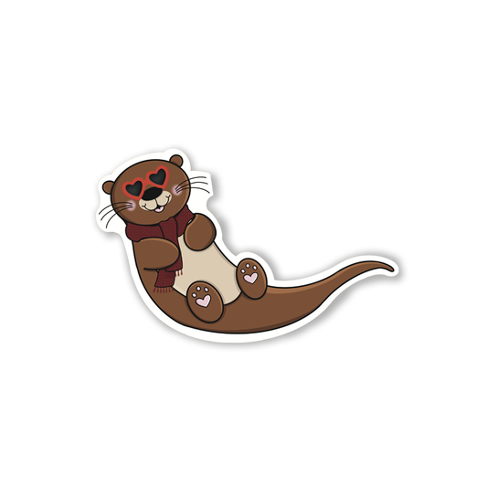 Otter Swift Sticker - Red